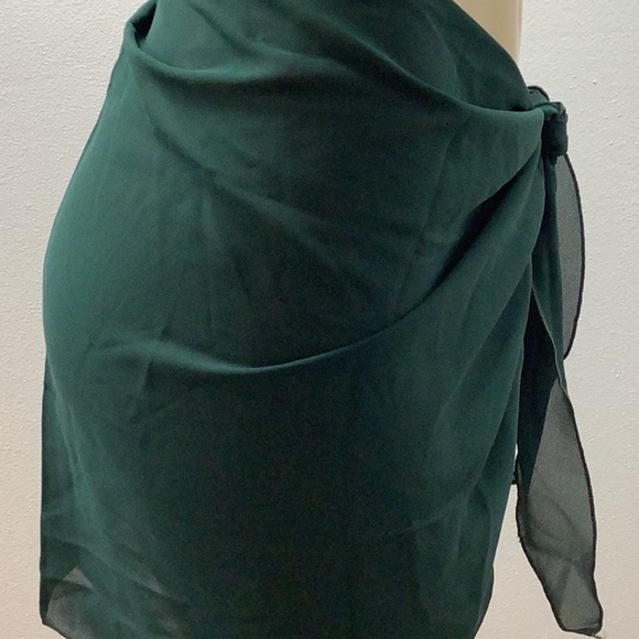 Zuliana Green Beach Cover Up/Sarong Skirt. Made in USA. New With Tags - Picture 3 of 5